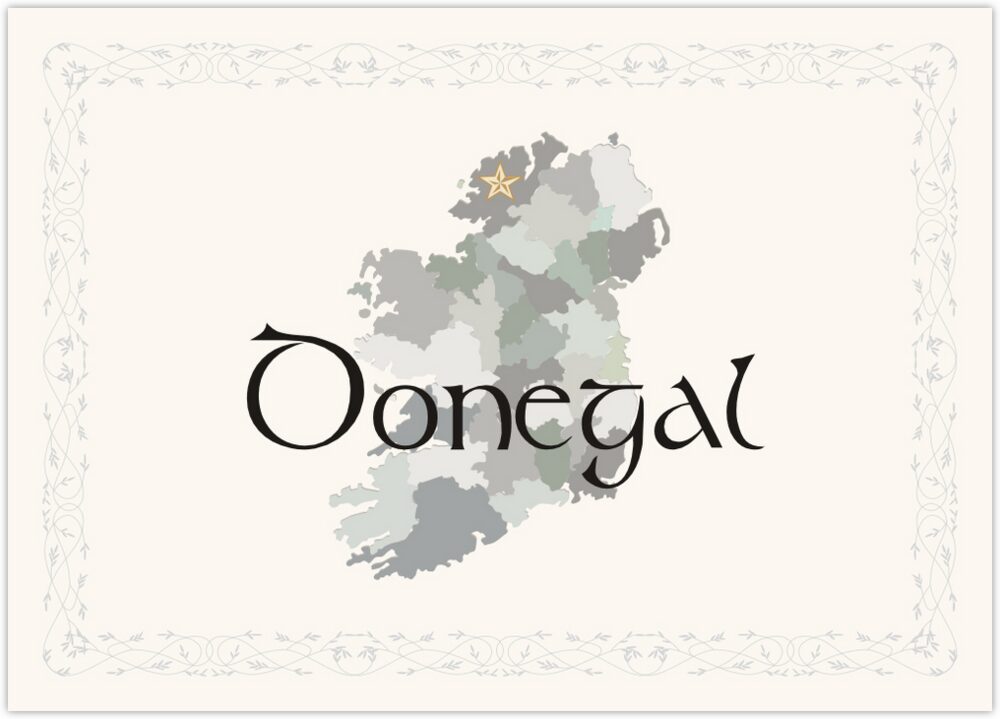 Map of Ireland Wedding Table Name Cards and Table Cards with Celtic